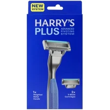 Harry's Plus Men's Razor Handle with 2 Razor Blade Cartridges - Tide