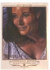 Dan Bergren Original Sketch Card Return From 2008 Indiana Jones Masterpieces 1/1