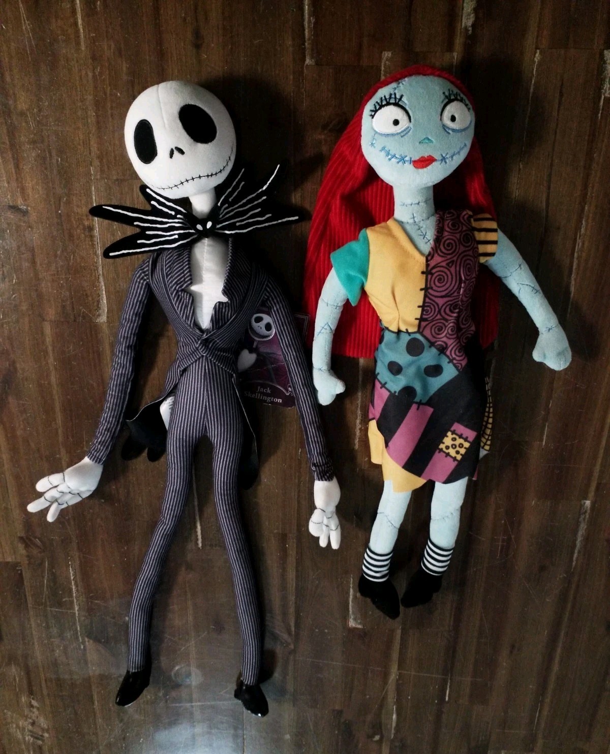 The Nightmare Before Christmas Jack Skellington and Sally Plush Dolls Set of 2