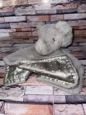 PARENT'S CHOICE Gray Elephant Lovey Security Blanket Soft Plush Polka Dots 12  