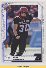 2020 Upper Deck CFL Blue Rene Paredes #157 READ r6v