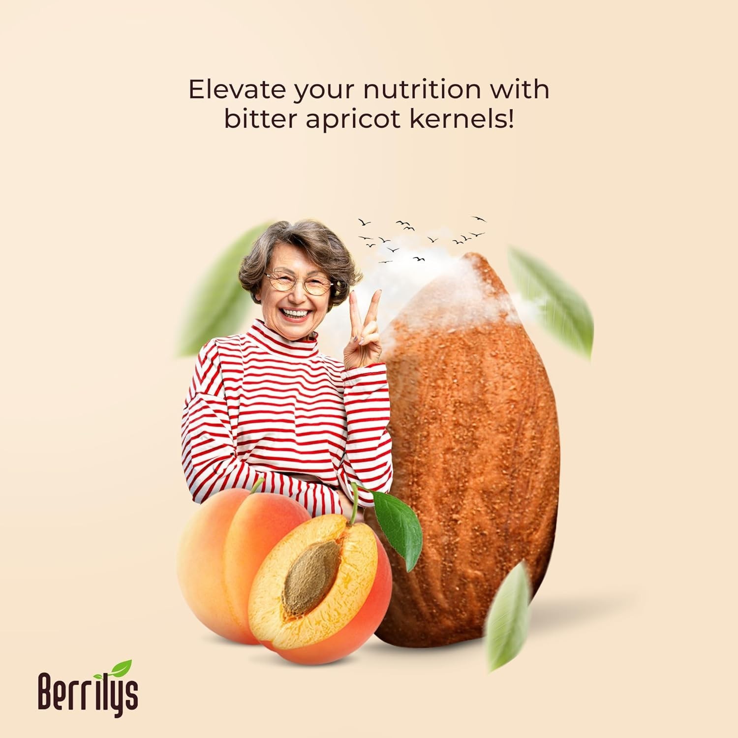 Organic Bitter Apricot Seeds - 10 oz Pack, Freshly Sourced & Nutrient-Rich