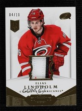 2013-14 Panini Dominion Authentic Material 4/10 Elias Lindholm #D-ELI Patch 0c3