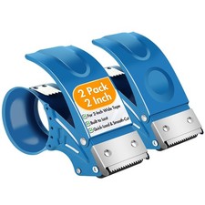 2 Pack Heavy Duty Packing Tape Dispenser Gun 2-Inch Wide Tape Dispenser with A