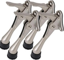 4 Inch Kickdown Door Stopper Heavy Duty Adjustable Door Holder Satin Nickel 4...