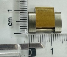 Factory Rolex steel and 18K yellow gold hollow link 15.5 mm wide