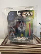 Kenner Star Wars Power of the Force Deluxe Boba Fett& Wing-Blast Rocketpack New
