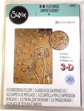 Dandelion Wish 3D Embossing Folder Sizzix  2020 665001 Spring Summer