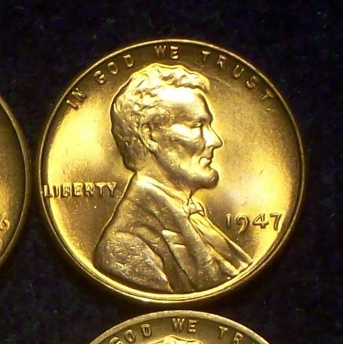 1947-P GEM/CHOICE BU - SOLID WHEAT CENT - NICE COLOR - GOOD DETAILS - SEE PICS!!