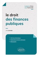 Le Droit Des Finances Publiques En Fiches Et En Flashcards LoïC Levoyer Buch