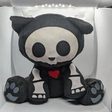 Skelanimal Kit the Cat Plush Vintage 2006 Hot Topic Skeleton Animal (READ)