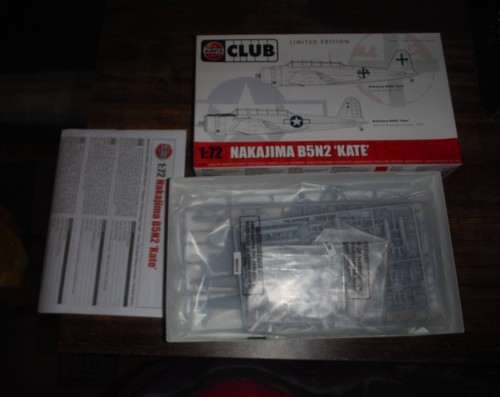 Airfix A73012 Nakajima Kate 1/72 Scale Military Model Kit Club Edition