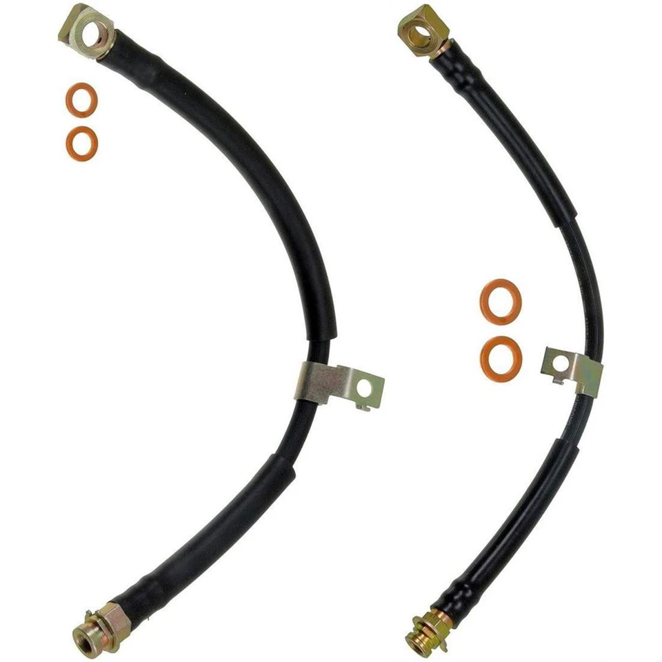 2X Manguera de línea de freno delantero primera parada para Chevrolet Nova 1970 1971 1972 1973 Foto 2 de 4