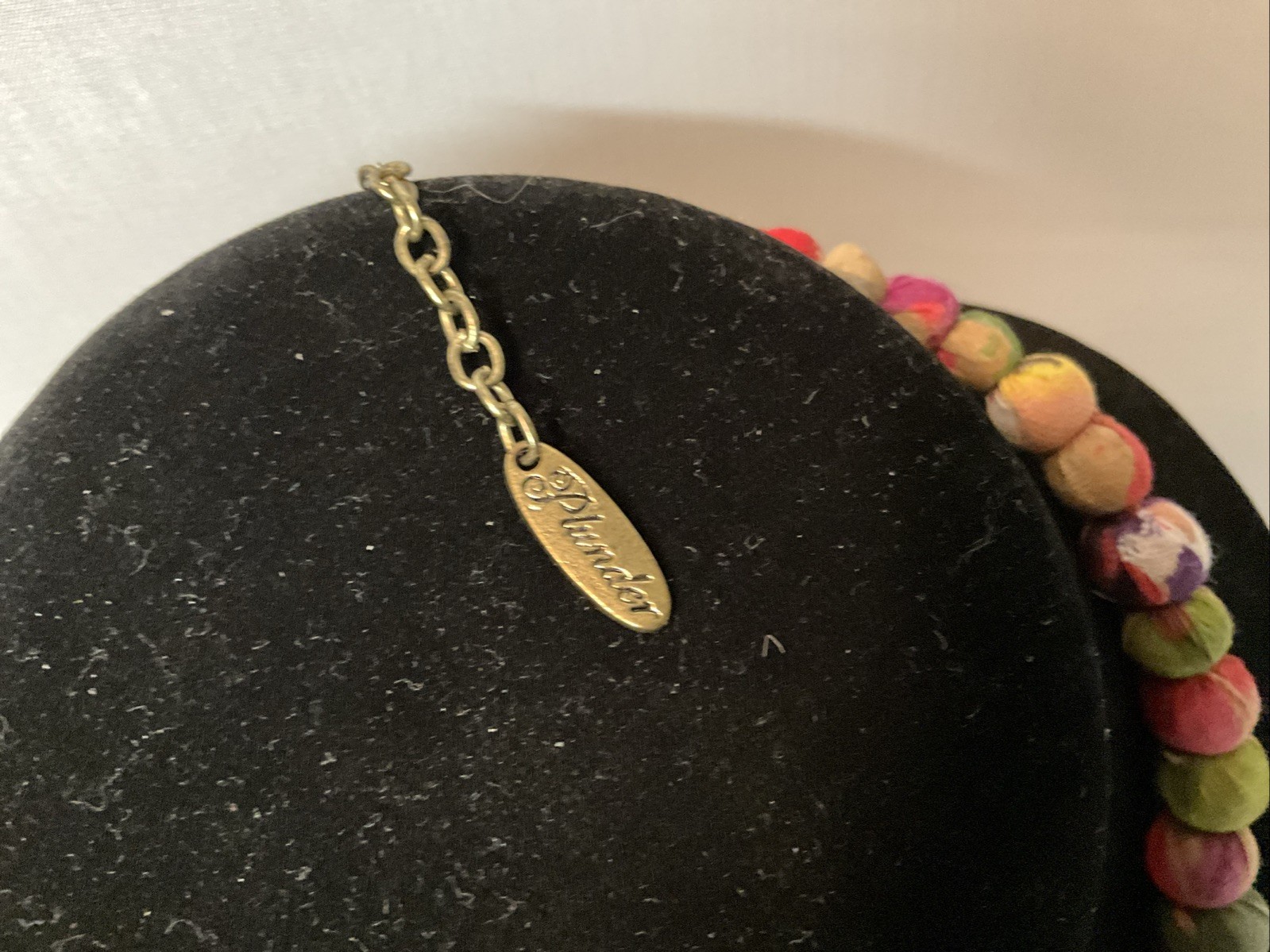 Plunder Multi Colored Fabric Material Beaded Neck… - image 3