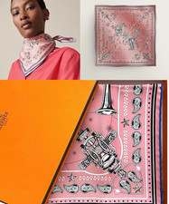 Unused HERMES Care 55 Chorus Stellarum Silk S...