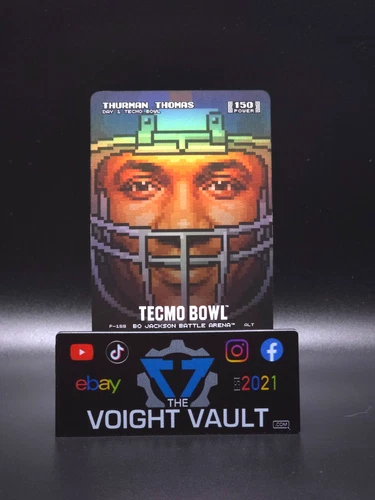 Thurman Thomas Bo Jackson Battle Arena Tecmo Bowl Pixel Helmet Alt Day 1 Release