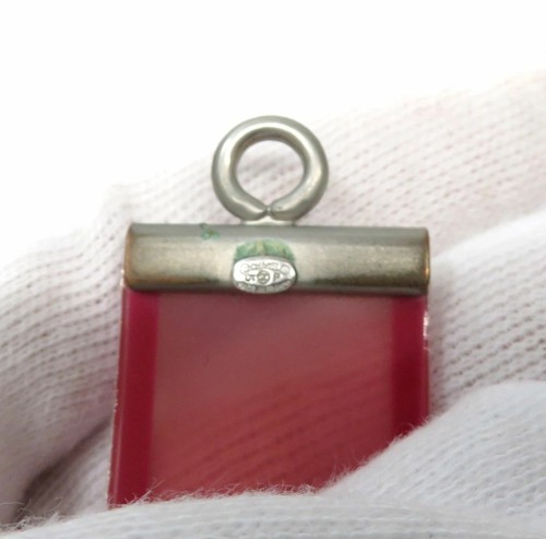 CHANEL Logo Rubber Bracelet Pink Bangle - Picture 9 of 10