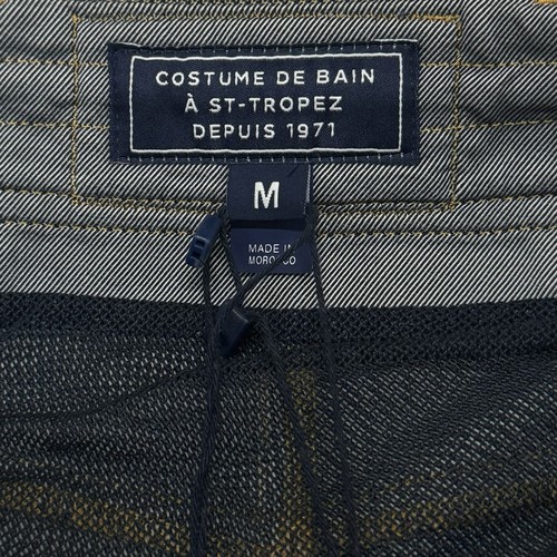 Pantaloncini da bagno uomo Vilebrequin - Marlon tinta unita stile aderente: MLOH0E24 denim - Foto 10 di 15