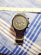 Fossil BQ1127 Flynn Black Chronograph - New Battery - 48mm face - 13mm thickness