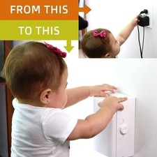 Safety Innovations Twin Door Baby Outlet Cover, Extra Space Babyproofing 1-Pack