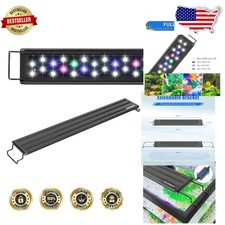 Modern 48-54" Fish Tank LED Light, Full Spectrum, 96 LEDs, Sleek Aluminum Design