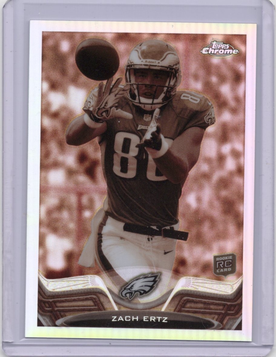 2013 Topps Chrome - Zach Ertz - #76 - Sepia Refractor - #12/99 (RC)