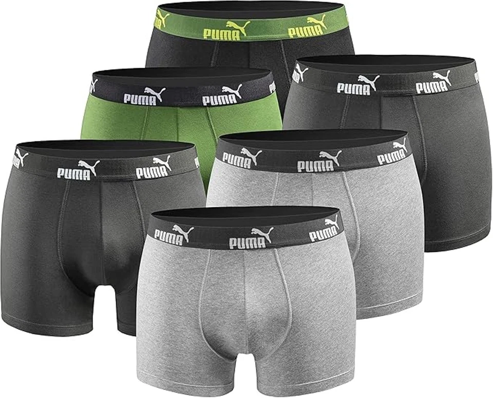 PUMA Boxershorts Herren 6er Pack Limited Edition Unterwäsche Baumwolle Stretch