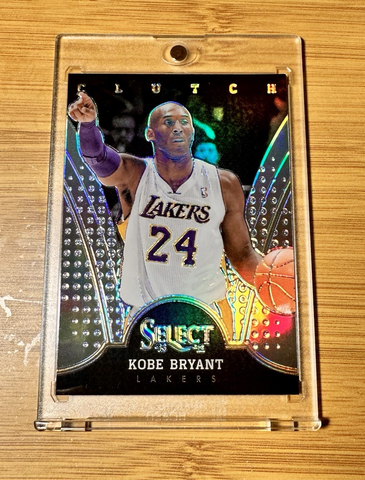 2013-14 Panini Select Clutch Kobe Bryant #3 Silver Prizm CLEAN