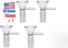 4x14mm Male Glass Bowl For Water Pipe Hookah Bong Replacement Head HIGH QUALITY