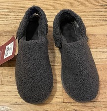 MUK LUKS Women's Quianna Clog Slippers Small 5-6 Dark Grey