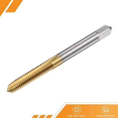 M6x1 Left Hand Titanium Coated High Speed Steel Machine Straight Flute Tap