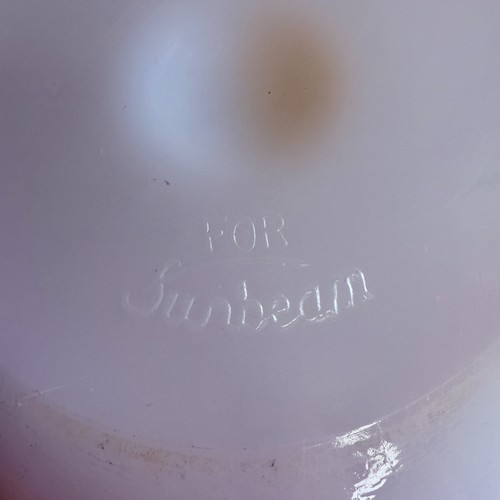 Sunbeam 9" Weiß Milchglas Rührschüssel 38CG von Glasbake Vintage - Bild 6 von 8