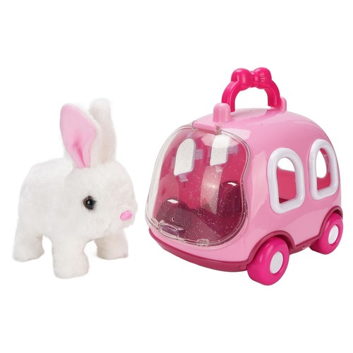 Peluche Coniglietto Simulazione Elettrica Bambini Giocattolo Interattivo con Gabbia - Foto 5 di 23