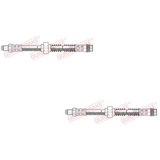 2x QUICK BRAKE Bremsschlauch links rechts für Citroën C3 I FC_ FN_ C2