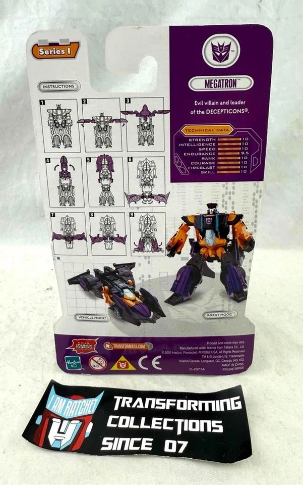 Transformers 2005 Cybertron RID Legends Class Megatron MOSC - Image 2 of 2