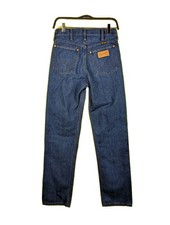 VTG 70's Wrangler 910 USA Made Denim Jeans 33" Inseam Men's 29 Long Blue EUC