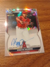2023 Bowman Chrome Prospect Atomic Refractor /100 Kristin Munroe Auto CPA-KME