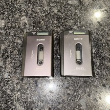2 Sony BM-23 Portable Dictator Standard Cassette Player Voice Recorder Untested.