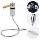 Flexible Mini USB LED Cooling Flashing Fan Programmable Edit Word for PC Laptop