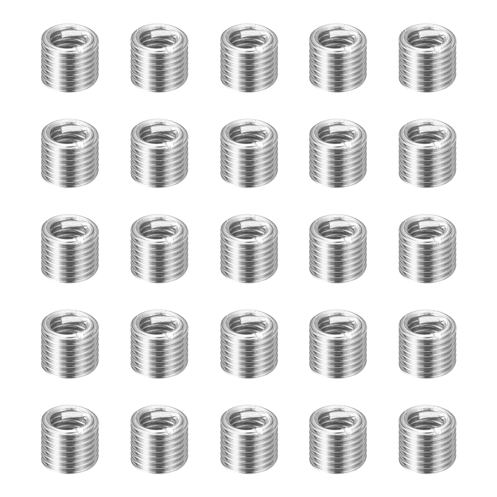 100pcs Wire Thread Inserts M2.5 x 0.45 x 2D Metric Helical Threaded Sleeve