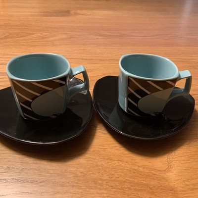 Rosenthal  Flash Fresco 2 Espressotassen mit 2 Unterteller