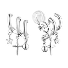 Star Ear Climber Clip Earrings Fake Earrings Clip On Earrings For Women Teens St