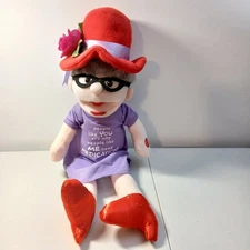 PBC International Inc Musical Singing Grandma Stuffed Plush Doll in Purple Dress