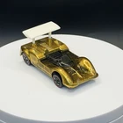 Vintage Hot Wheels Redline Chaparral 2G Gold - Good Condition, Repro Wing