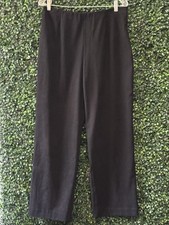 EUC COLDWATER CREEK HI RISE STRAIGHT LEG DRESS PANTS/TROUSERS 12 BLACK