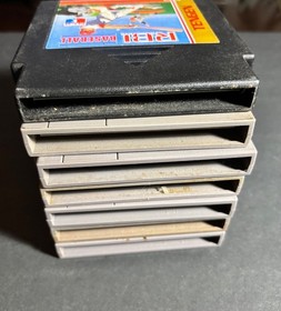 Vtg 1980s NES Nintendo SUPER CONTRA WORLD CUP RBI BASEBALL Org Game LOT of 7