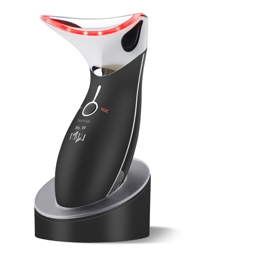 Red Light Neck Face Massager, Facial Massager with Hot & Cold Modes for Skin ...