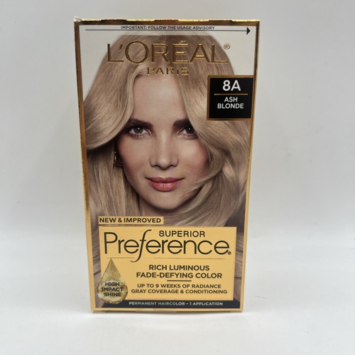 L'Oreal Paris Superior Preference Permanent Hair Color 8A Ash Blonde 12 Pack - Picture 2 of 5