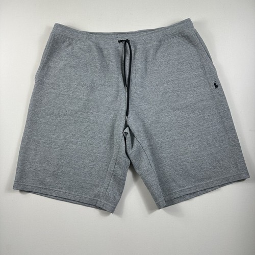 Polo Ralph Lauren Double Knit Tech Sweat Shorts grau Herren 3XLT aktiv Fitnessstudio Zug