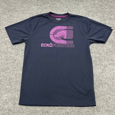 Ecko Function T-Shirt Mens Size M Navy Blue Purple Logo Athletic Performance Tee